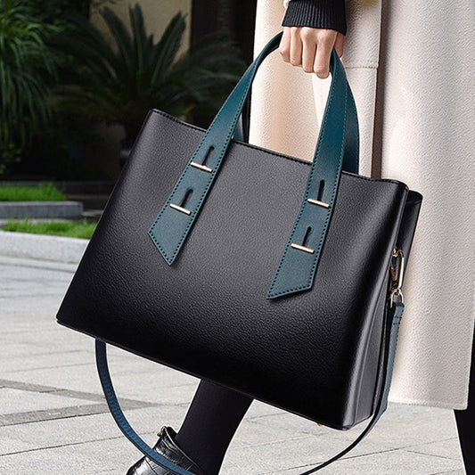 Monogram Contrast Satchel