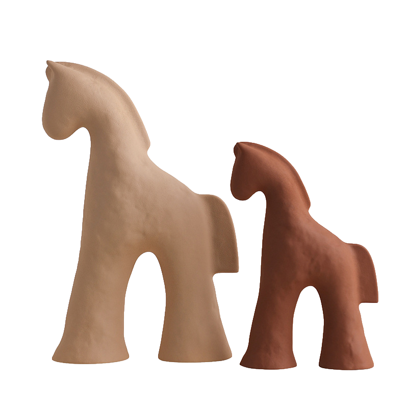 Kaelo Earthy Minimalist Horse Sculpture Collection