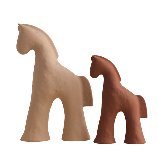 Kaelo Earthy Minimalist Horse Sculpture Collection