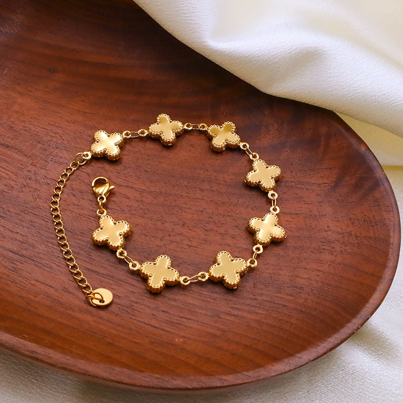 The Serendipity Talisman | Titanium Quatrefoil Necklace