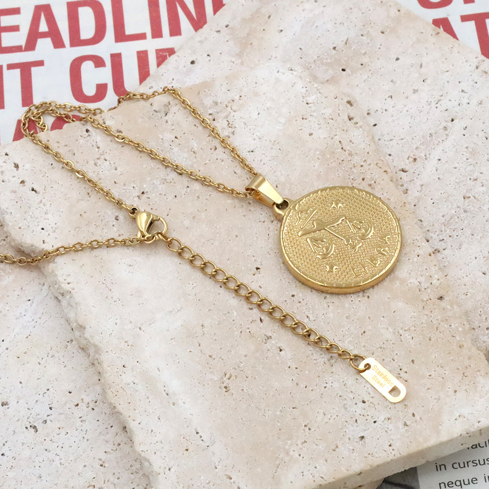 The Astral Medallion | Vintage Zodiac Pendant Necklace