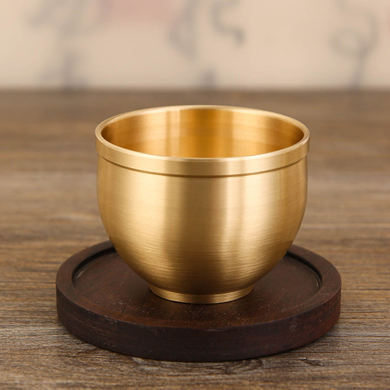 Solid Brass Chinese-Style Cup Set