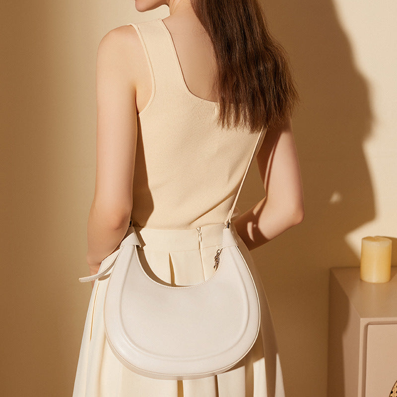 Half-Moon Leather Hobo