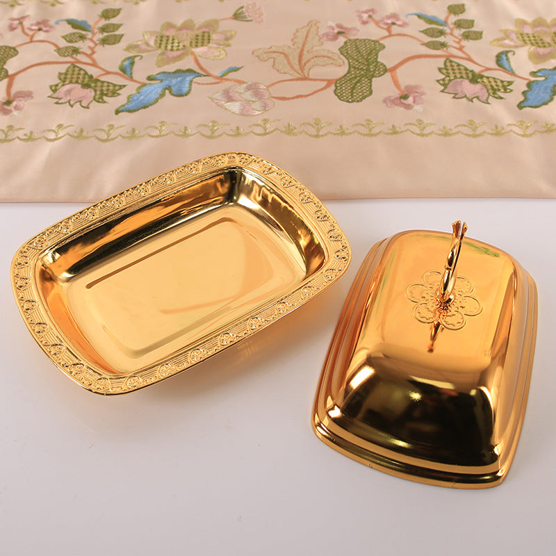 Regal Swan-Topped Covered Serving Dish