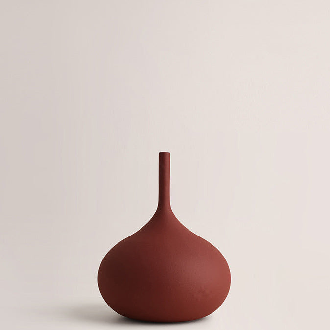 Kora Ribbed Artisanal Ceramic Vase Collection