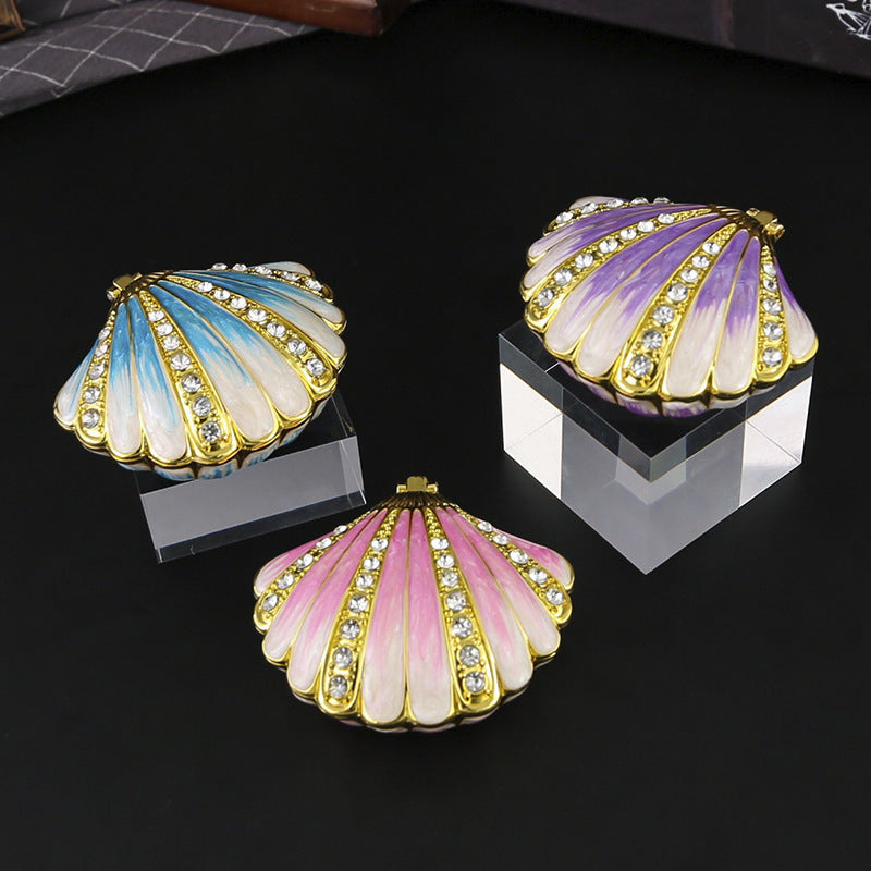 Enamel Shell Trinket Box