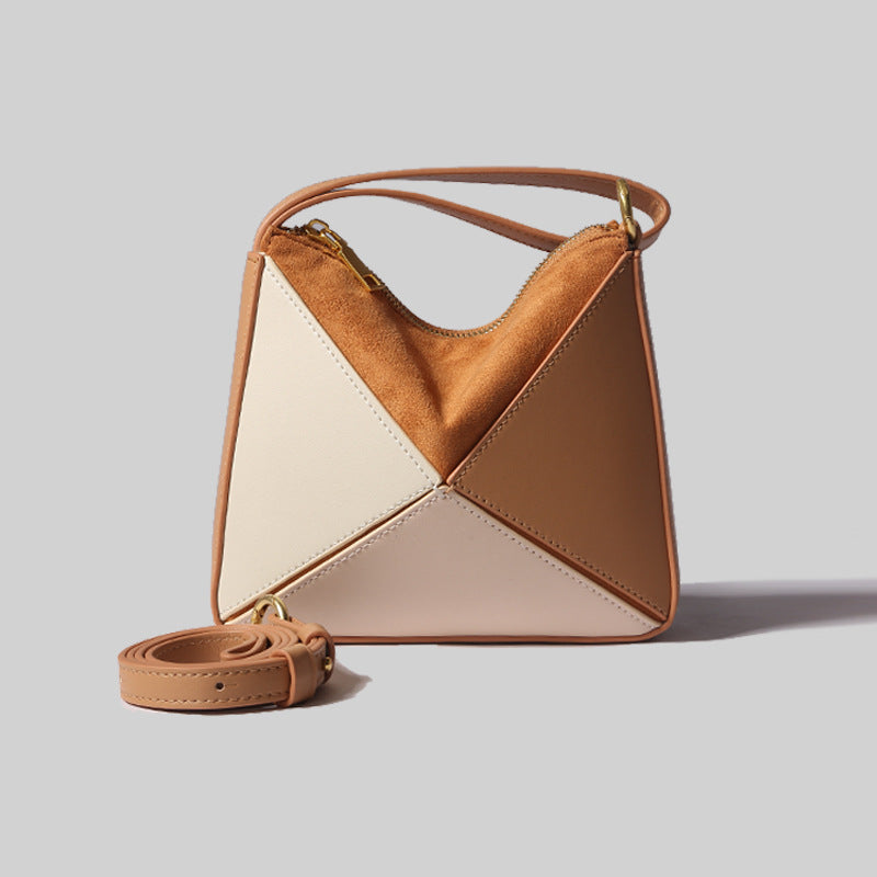 Patchwork Triangle Foldover Bag