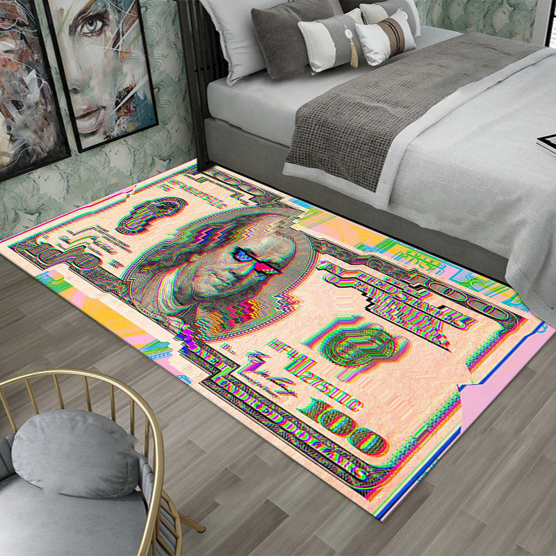 Franklin $100 Note Crystal Velvet Rug Collection