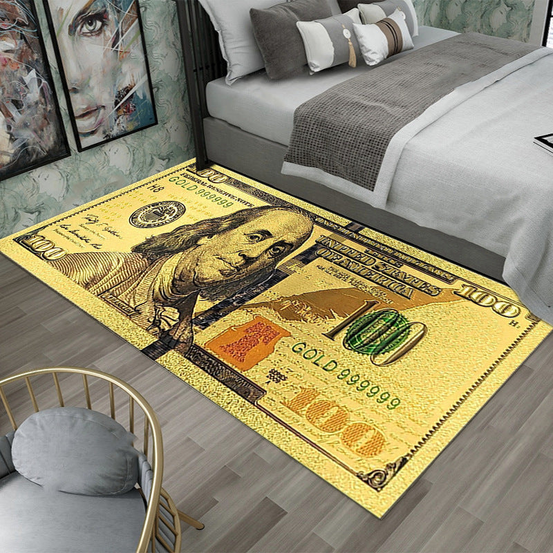 Franklin $100 Note Crystal Velvet Rug Collection
