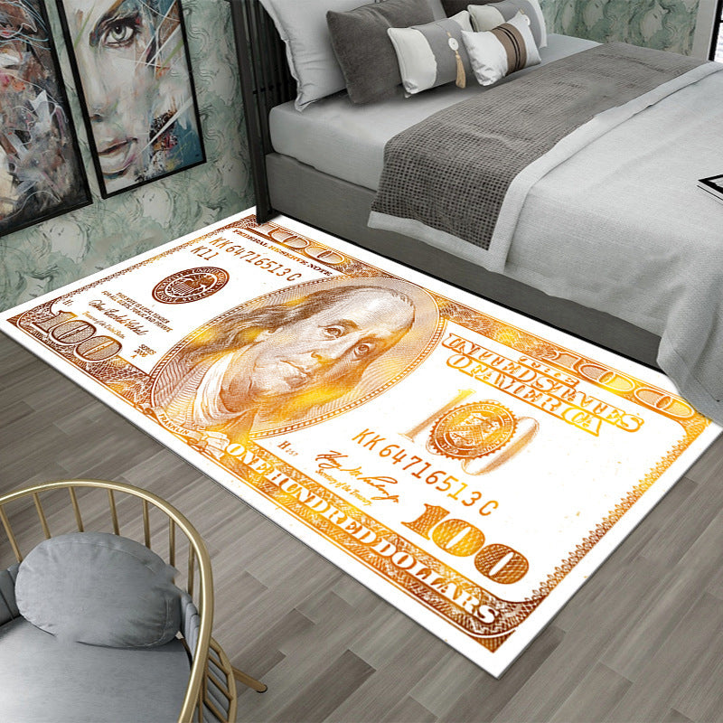 Franklin $100 Note Crystal Velvet Rug Collection