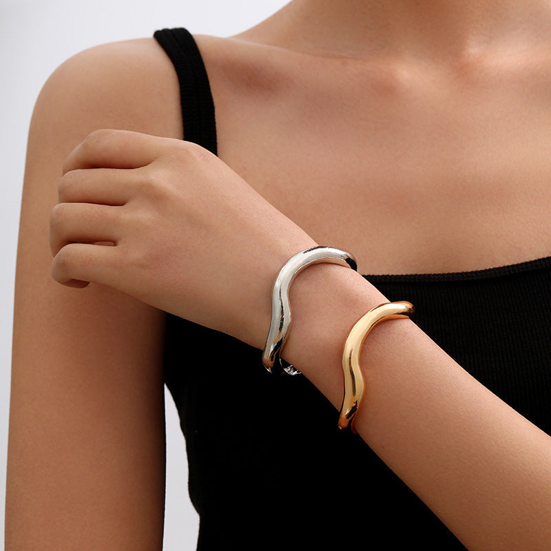 Kaelin Sculptural Irregular Bangle Collection