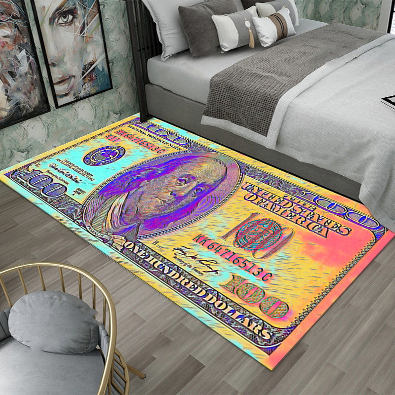 Franklin $100 Note Crystal Velvet Rug Collection