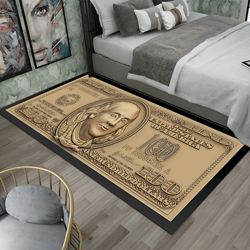 Franklin $100 Note Crystal Velvet Rug Collection