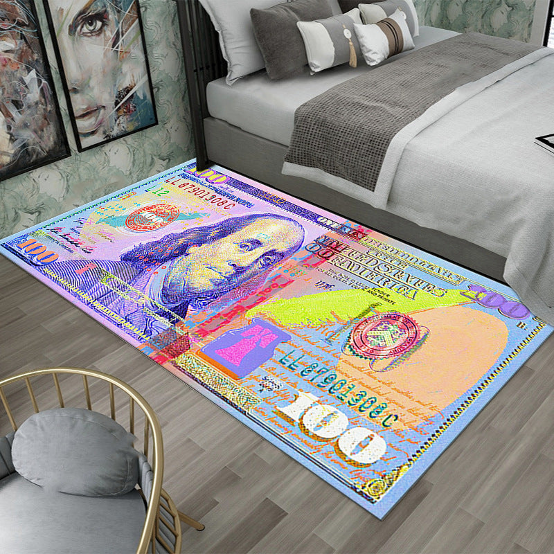 Franklin $100 Note Crystal Velvet Rug Collection