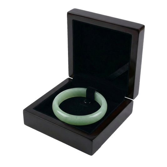 The Flawless Heritage | Pale Green Jade Bangle
