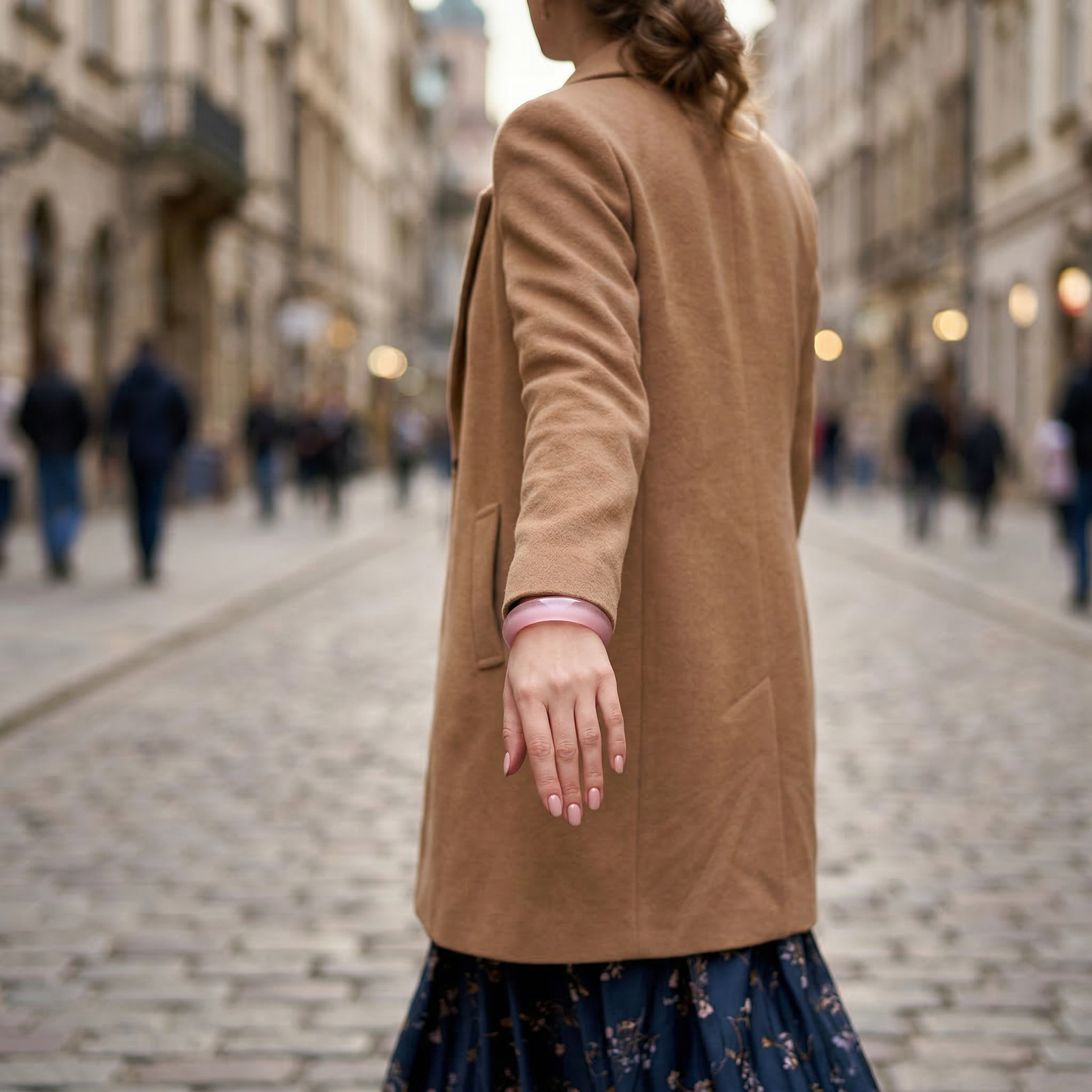 The Rose Reverie | Pink Chatoyant Heritage Bangle