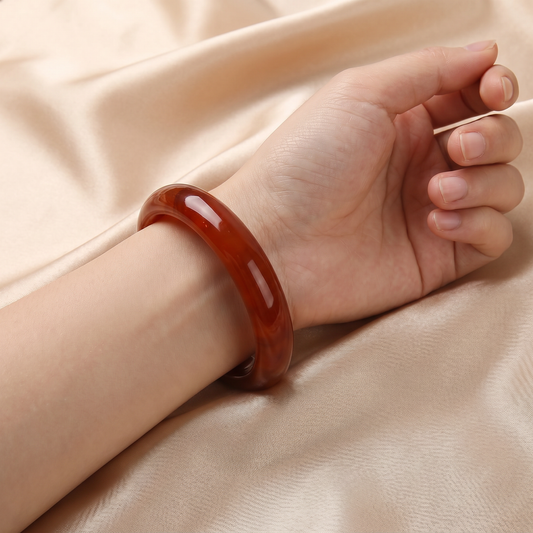 The Ruby Horizon | Sunset Stone Bangle