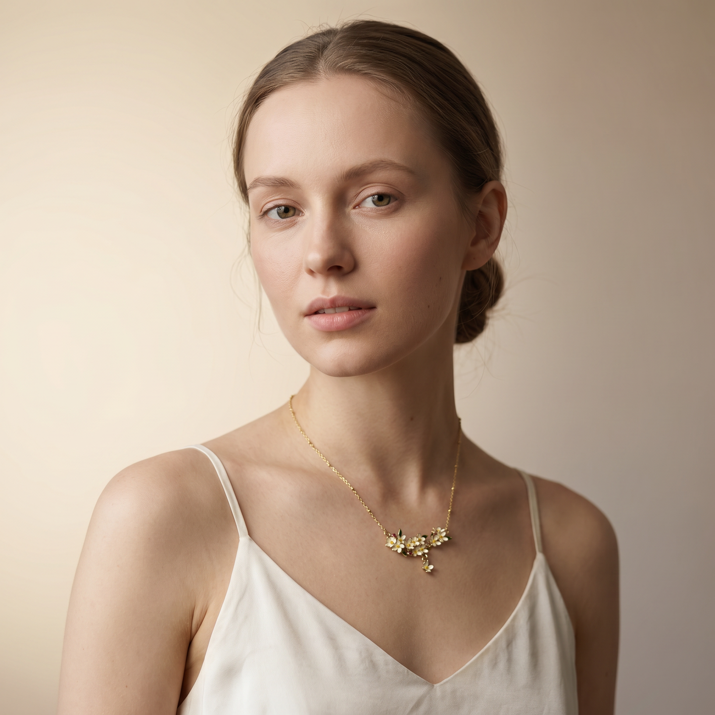 The Simple Bloom | Floral Cascade Necklace